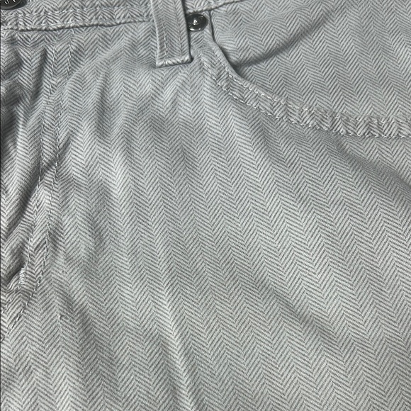 AG Adriano‎ Goldschmied Tellis Slim Pants 31x34 Grey Lightweight Stretch Chevron - Picture 6 of 16